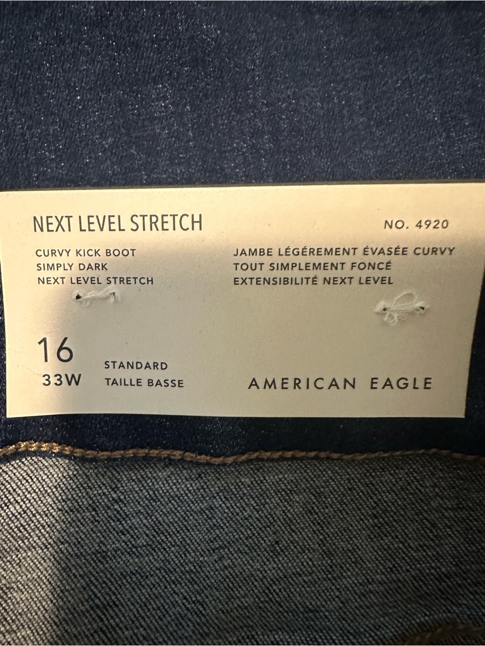 American Eagle Outfitters Women's Dark Blue Boot Cut Jeans - Picture 7 of 8